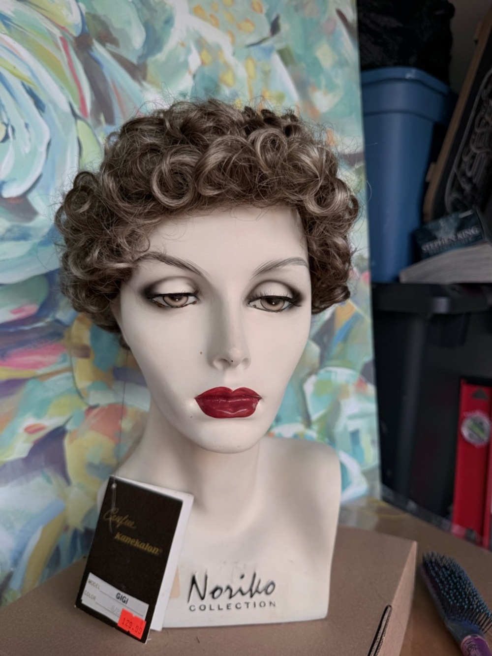 Collection Short Curly Brown Wig - Classic Style